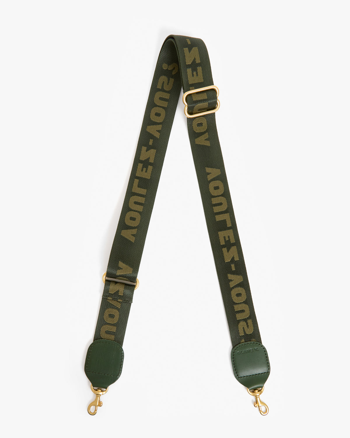 Clare V. Adjustable Crossbody Strap in Army