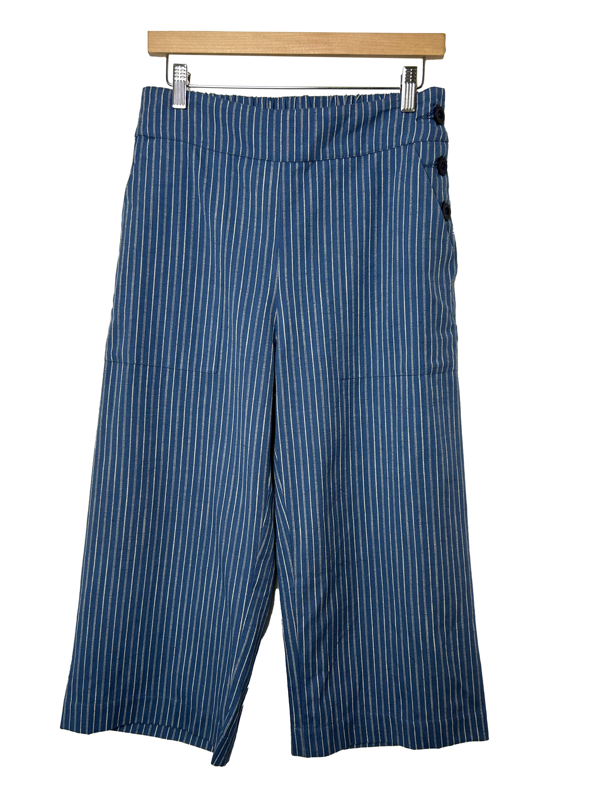 BIBICO Anna Culottes in Cotton &amp; Linen Stripe