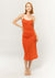 BEL KAZAN Aurora Slip Dress Cherry Tomato