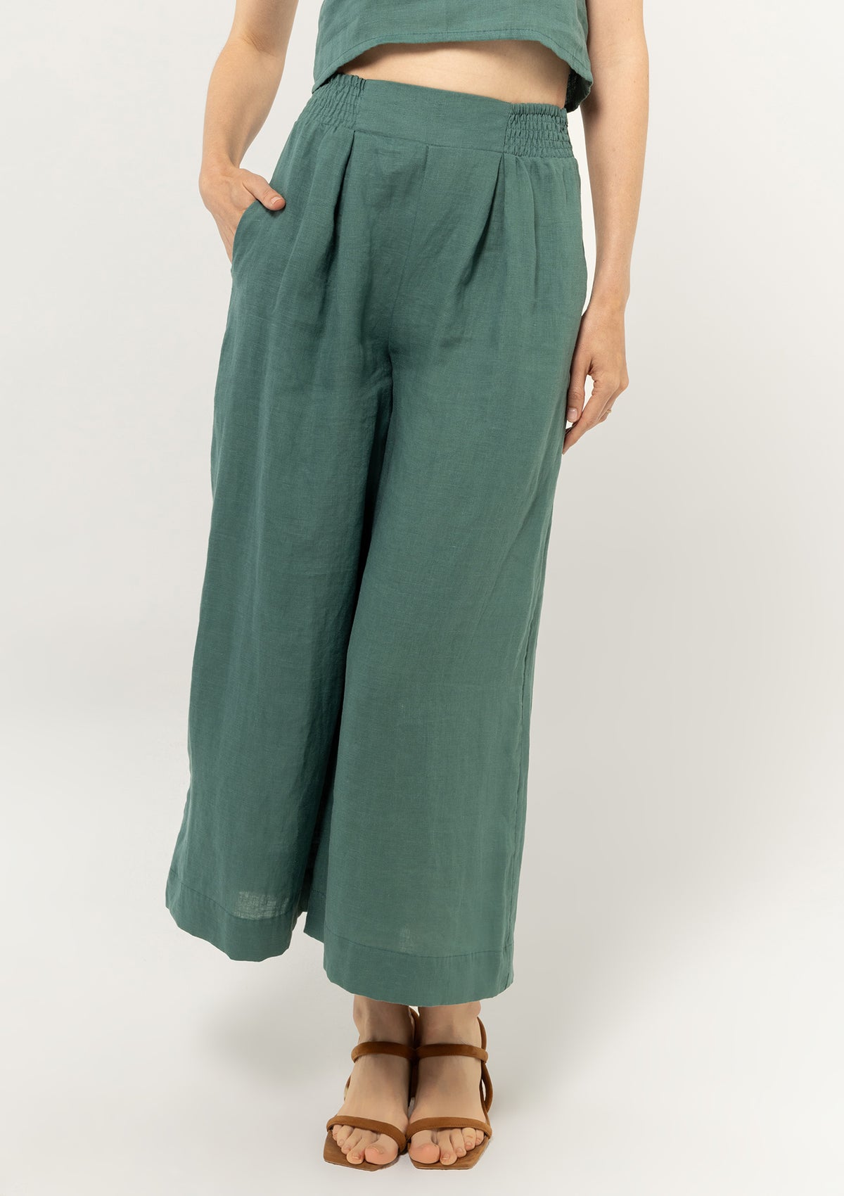 BEL KAZAN Atlas Pant in Seafoam