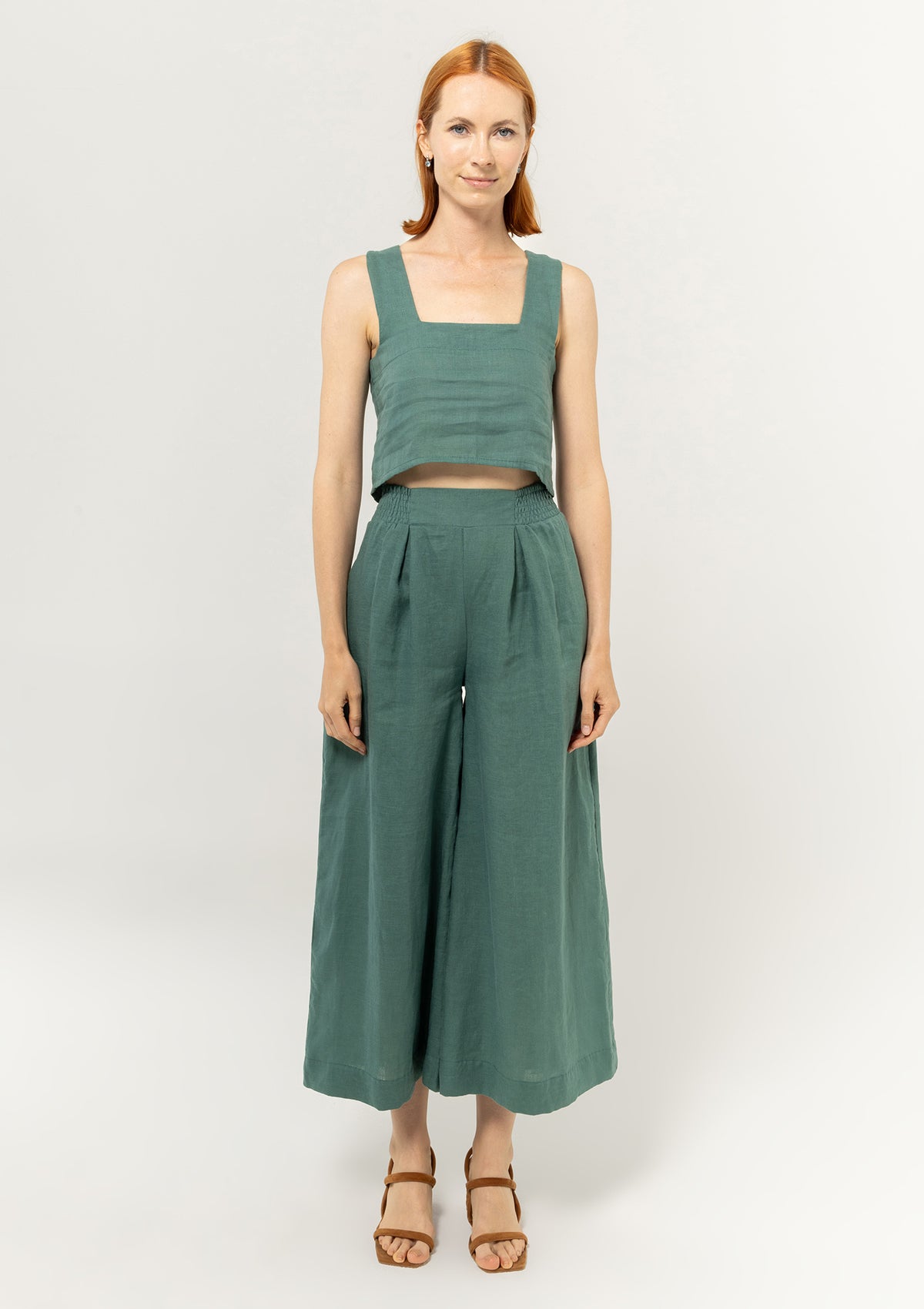BEL KAZAN Atlas Pant in Seafoam