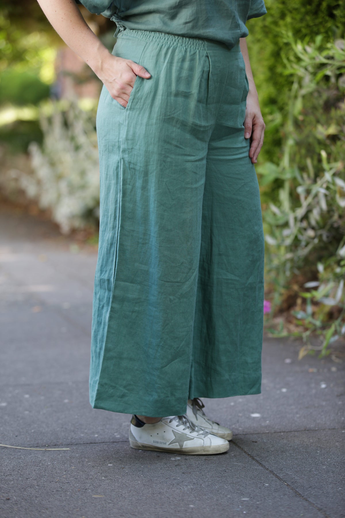 BEL KAZAN Atlas Pant in Seafoam