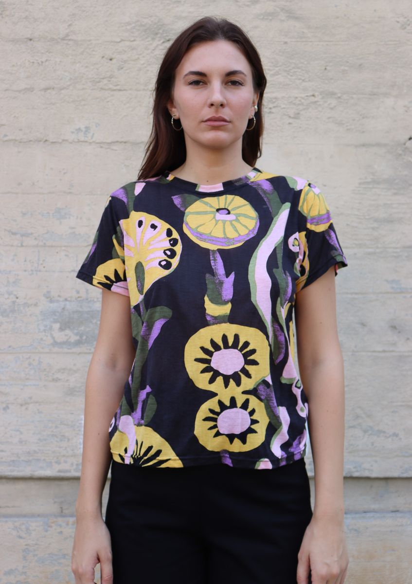 BEL KAZAN Mika Tee in Ash Velora