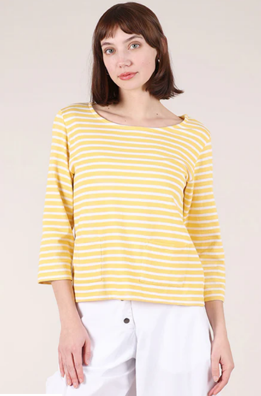 BIBICO Classic Sailor Tee in Lemon Stripe