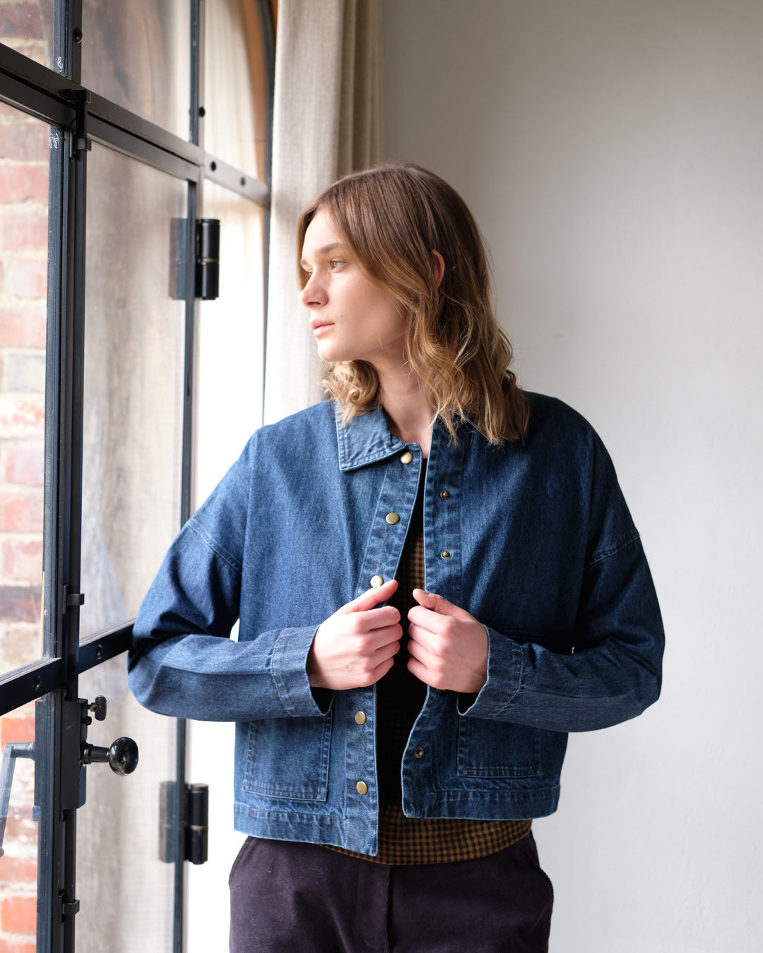 BIBICO Maya Relaxed Jacket in Heavy Denim