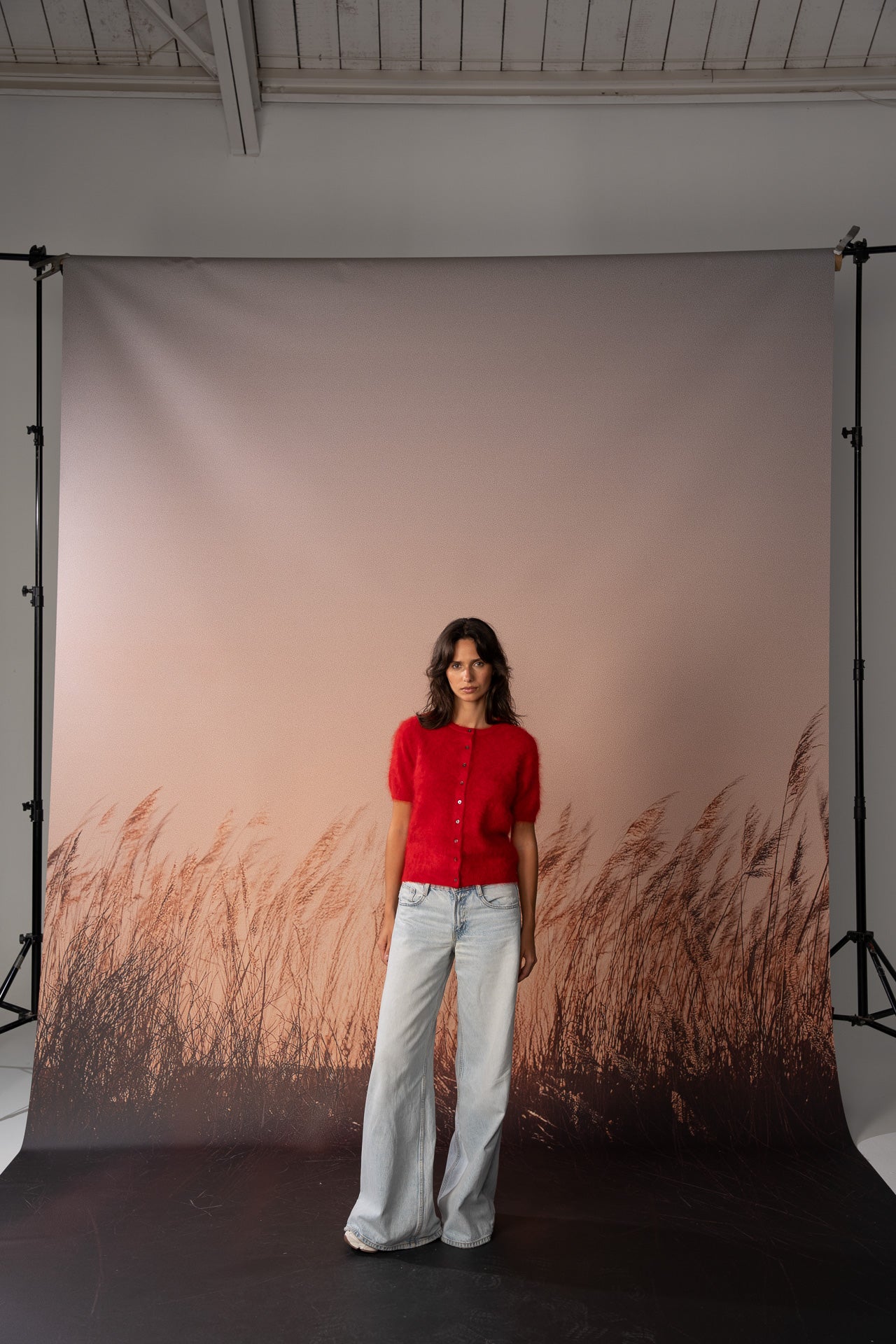 Colorush (C-RUSH) Brushed Chamonix Tee Cardi Spicy