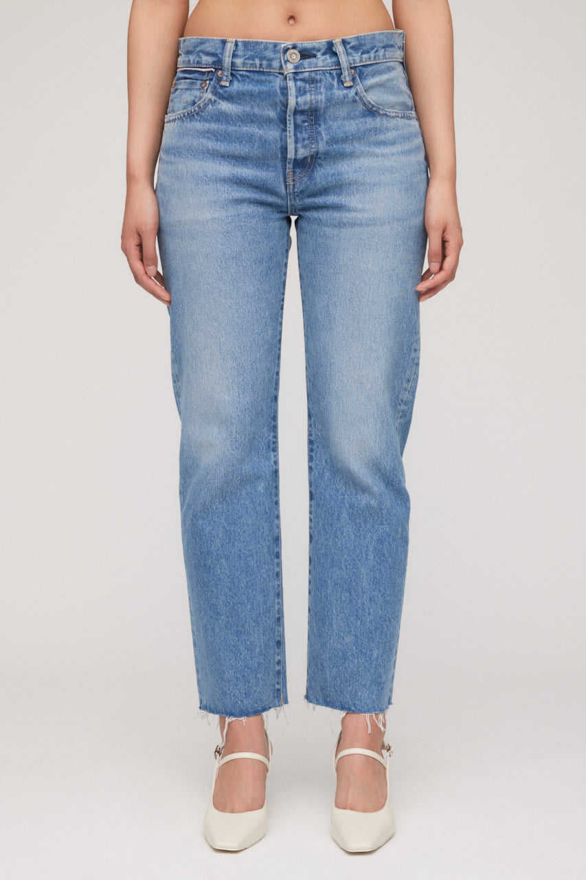 MOUSSY MV Garfield Straight Cropped in Light Blue