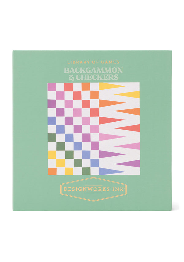 DesignWorks Ink Checkers/Backgammon Table Top Game - Adorn