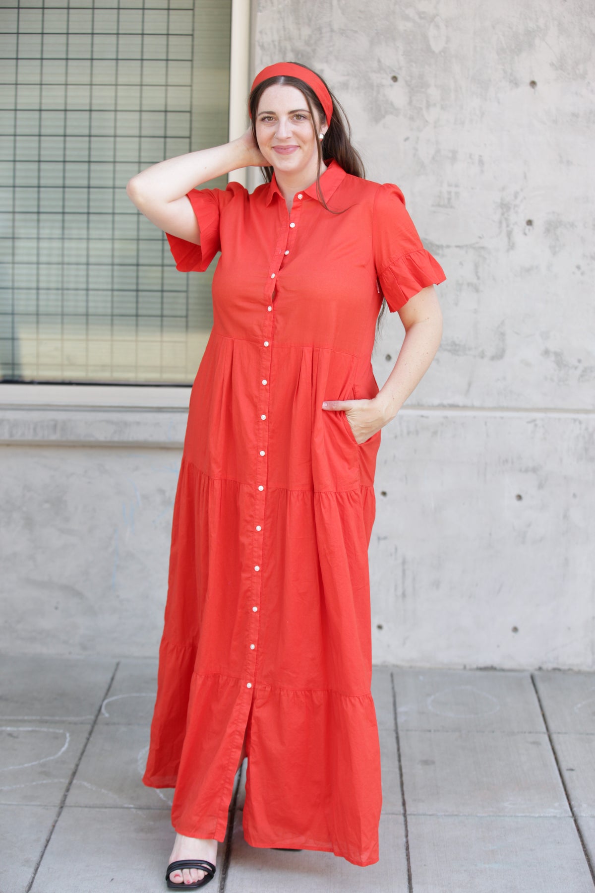 Birds of Paradis by Trovata Martine Dress in Tomato