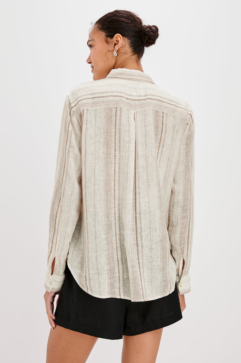 Rails Charli Button Down in Reims Stripe