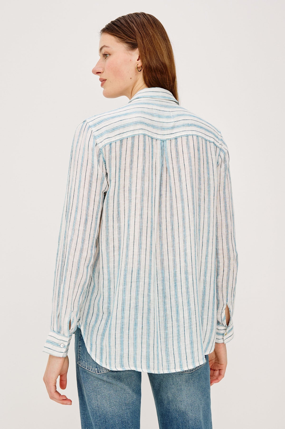 Rails Charli Button Down in Windward Stripe