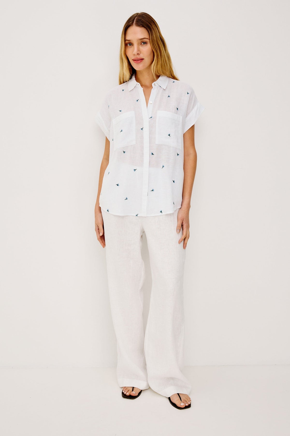 Rails Cito Button Down in Bluebell Carnations
