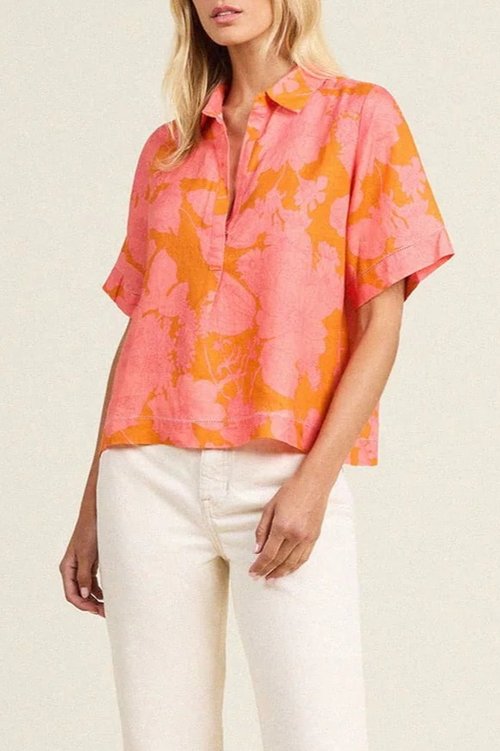 Birds of Paradis by Trovata Cora ShirtAmberglow