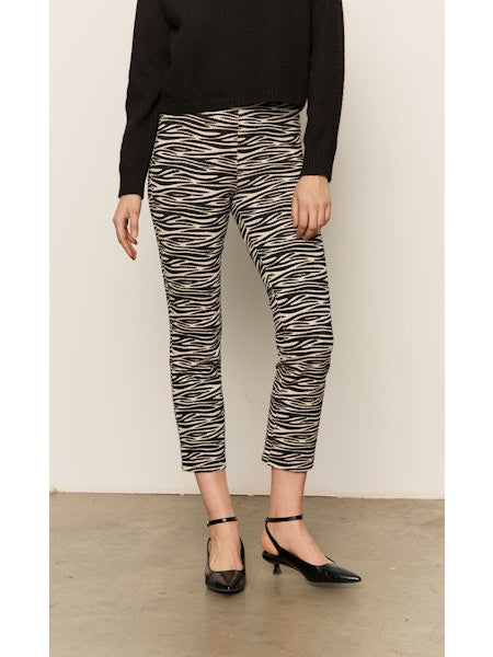 Sanctuary Carnaby Kick Crop in Fluid Zebra