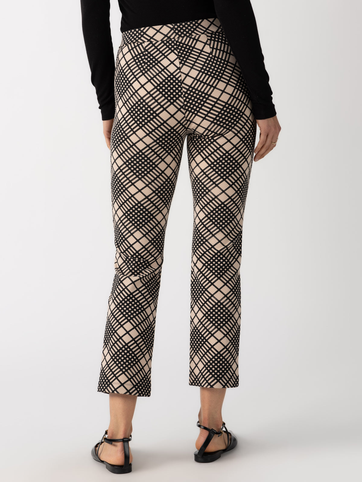 Sanctuary Carnaby Kick Crop in Graphic Plaid