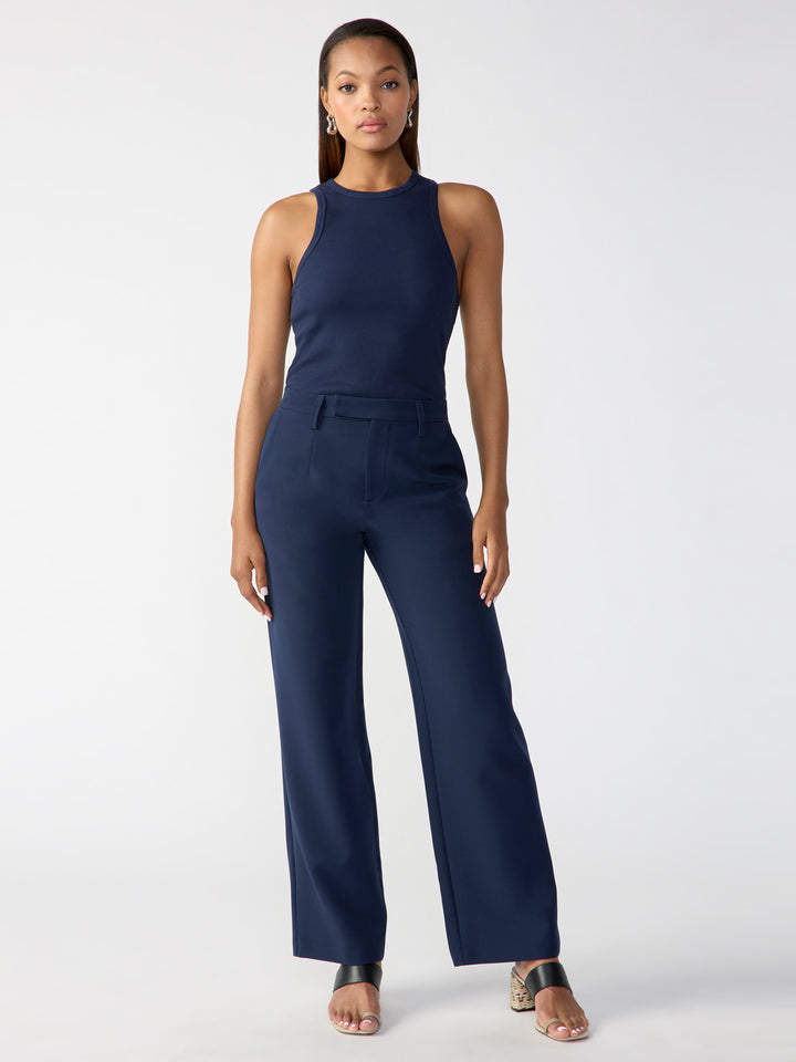 Sanctuary Rue Trouser in Navy Reflection