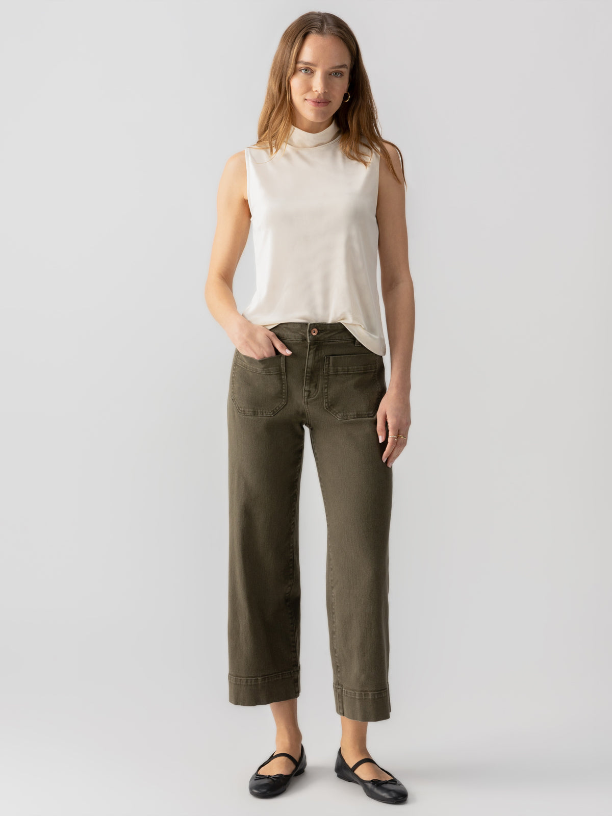 Sanctuary The Marine Pant in Fatigue