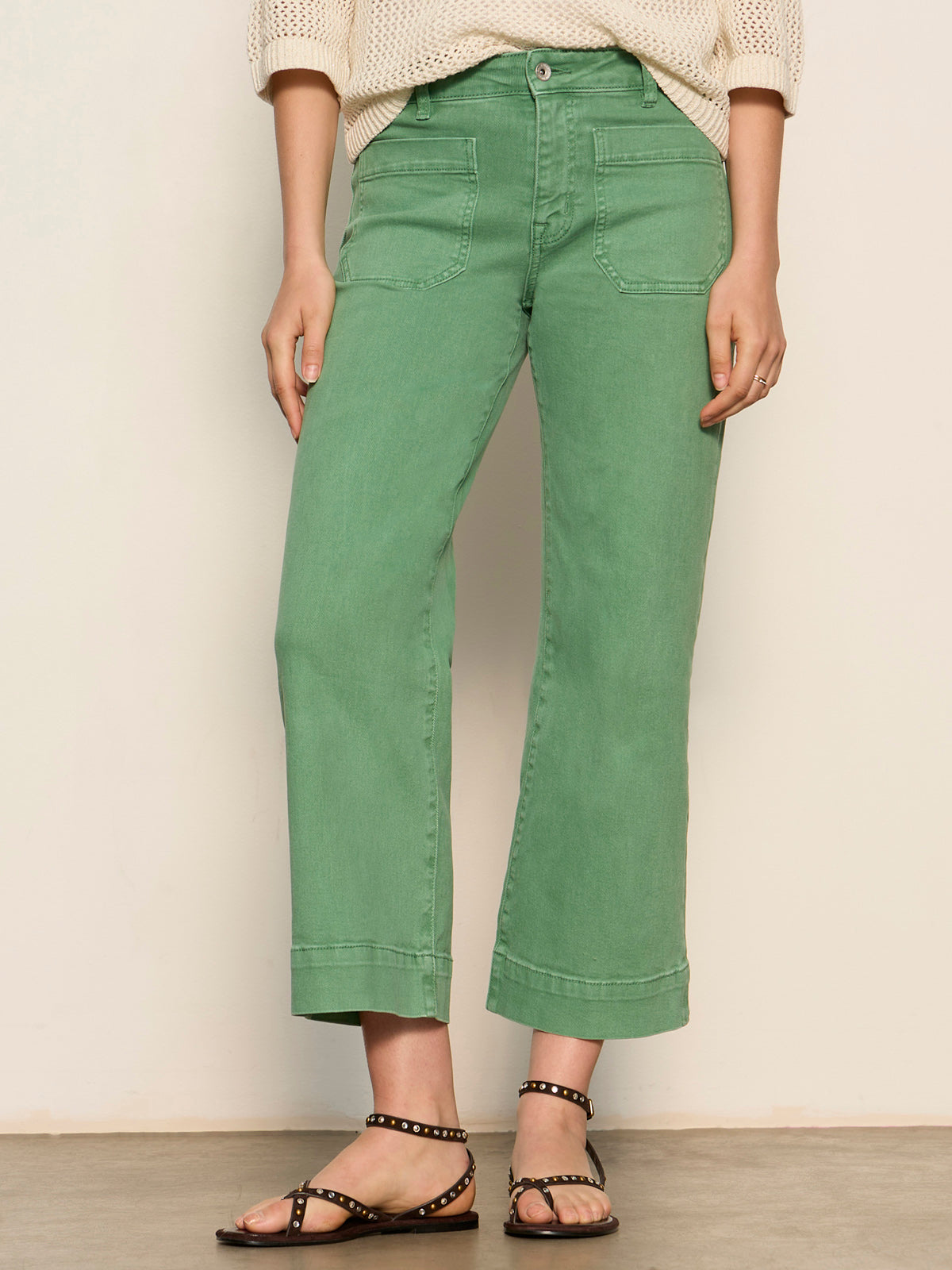 Sanctuary The Marine Pant in Green Juice