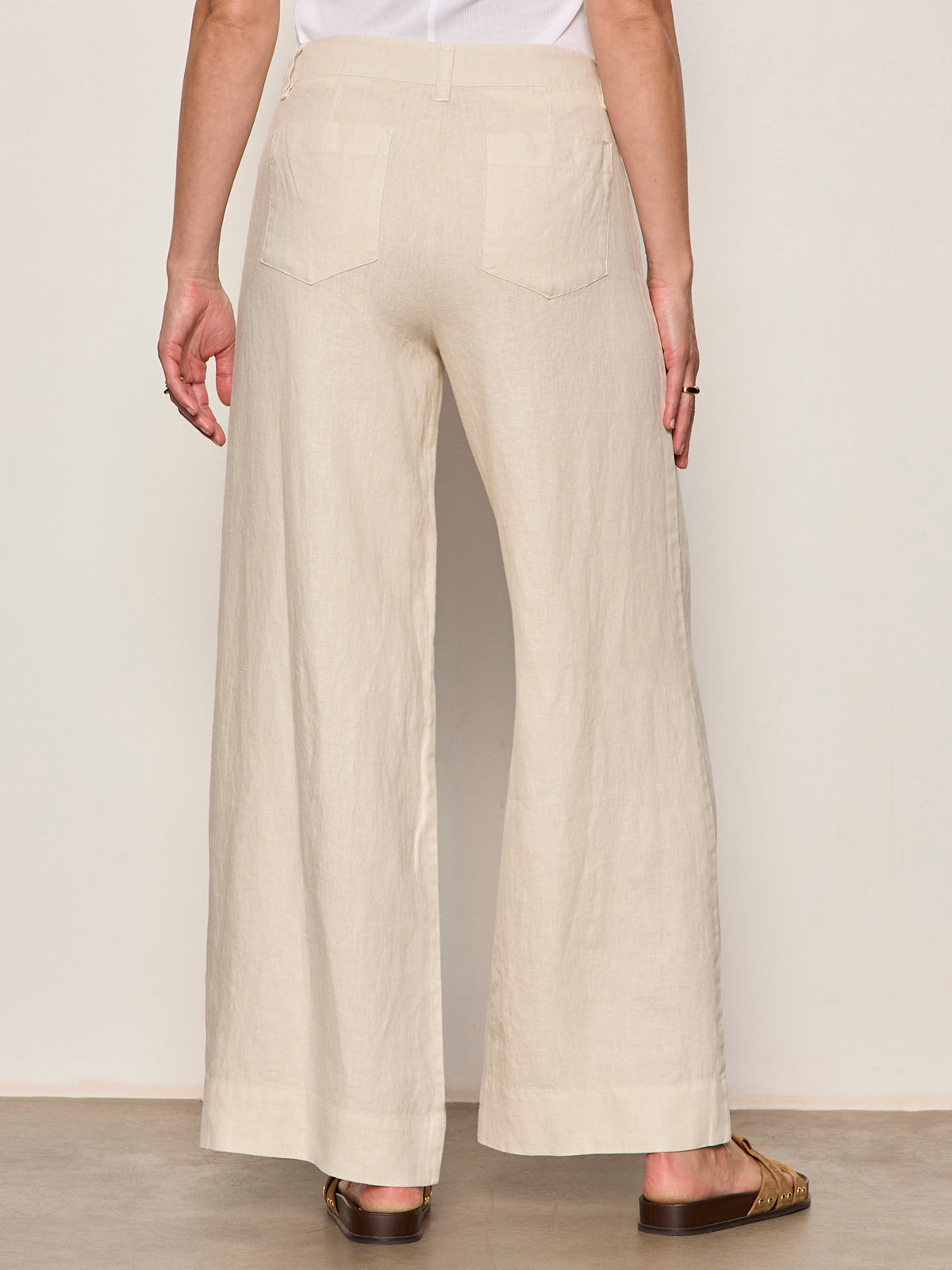 Sanctuary The Linen Marine Wide Leg Pant
