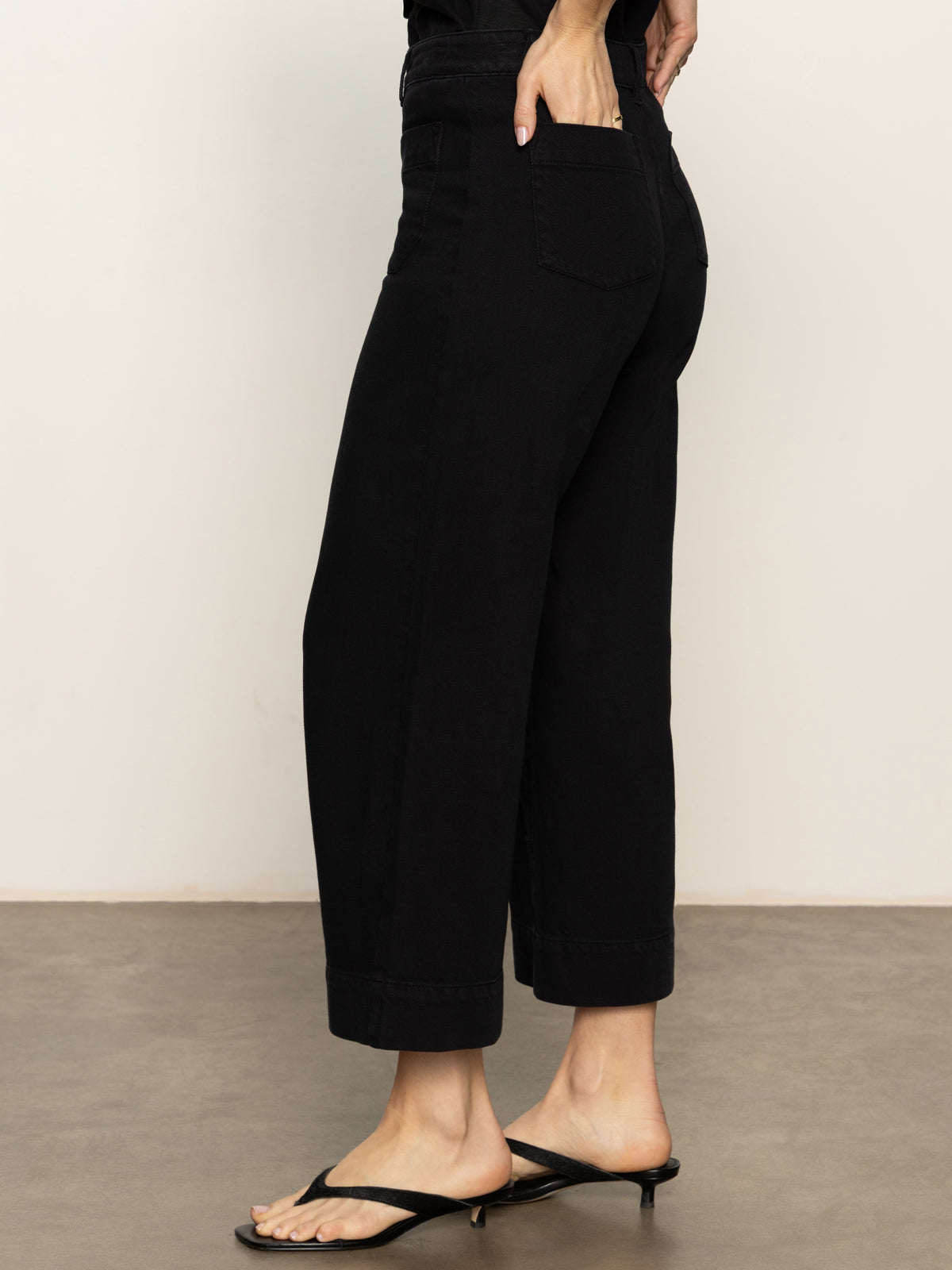 Sanctuary Soft Marine Wide Leg Crop