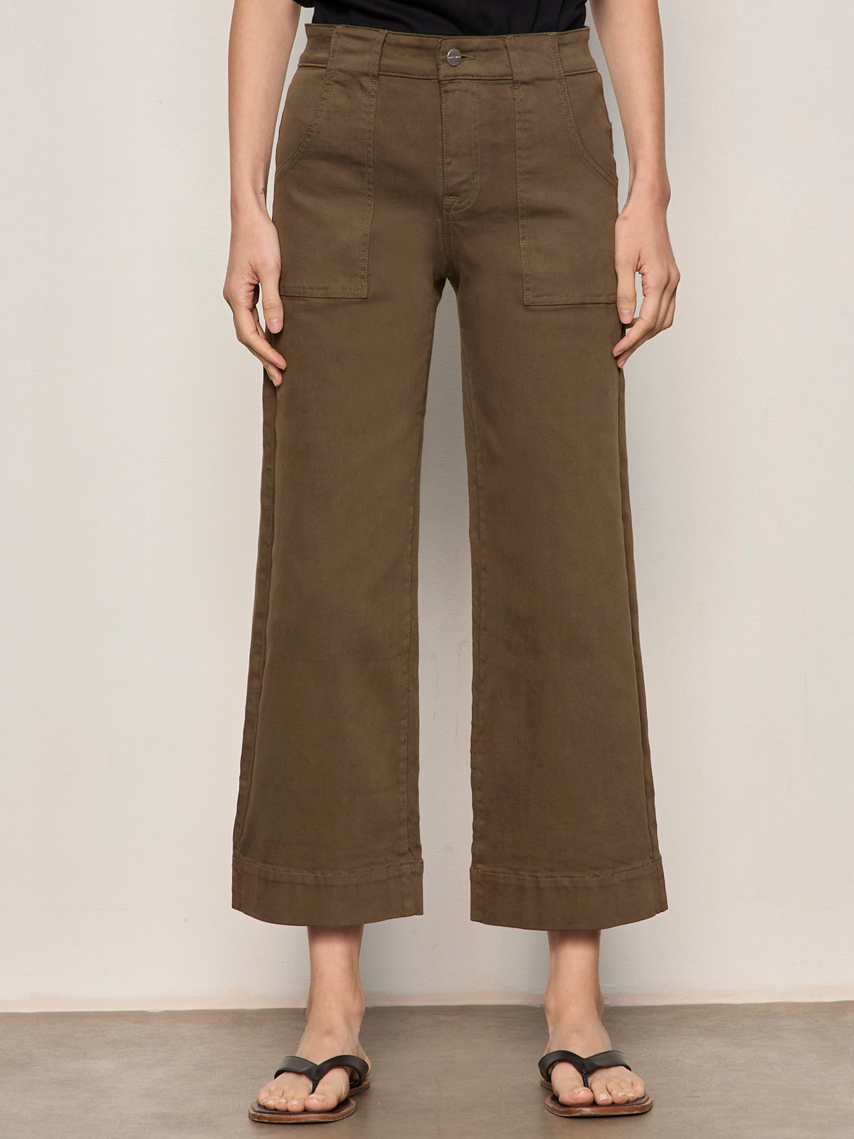 Sanctuary Insider Crop Pant in Forage Green