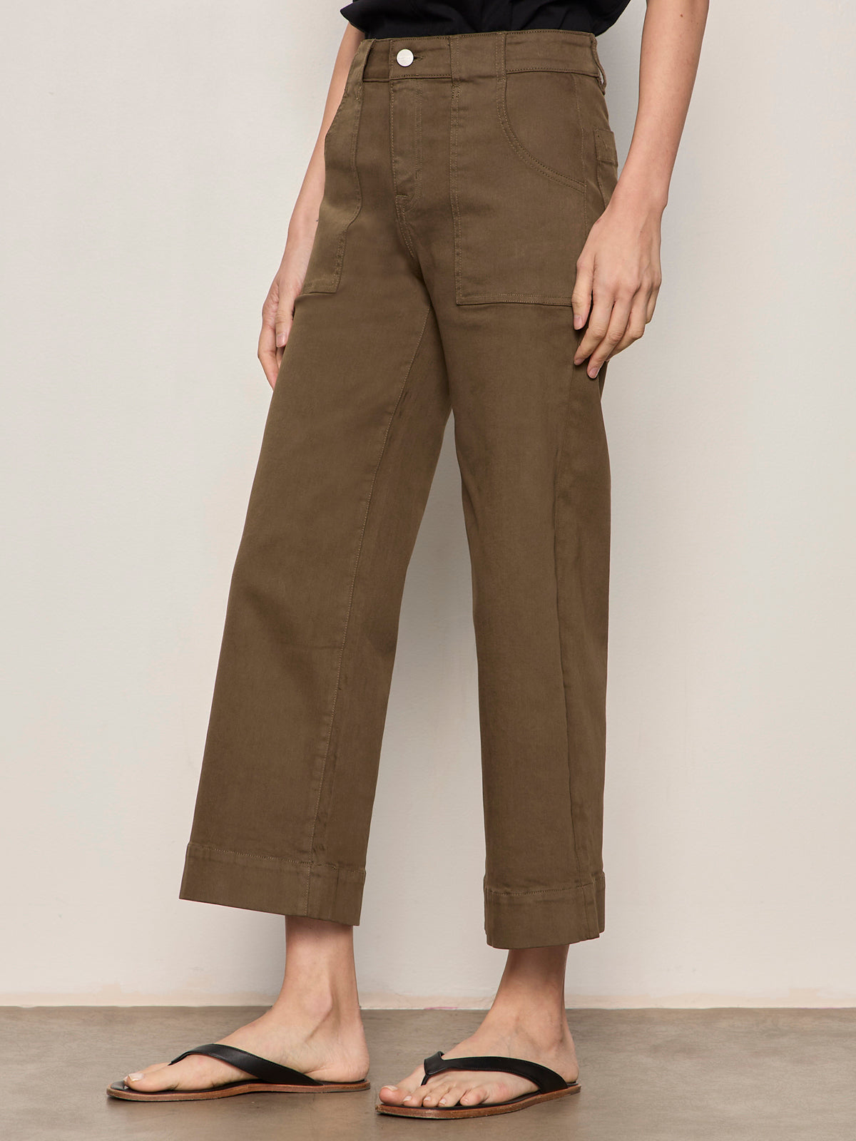 Sanctuary Insider Crop Pant in Forage Green