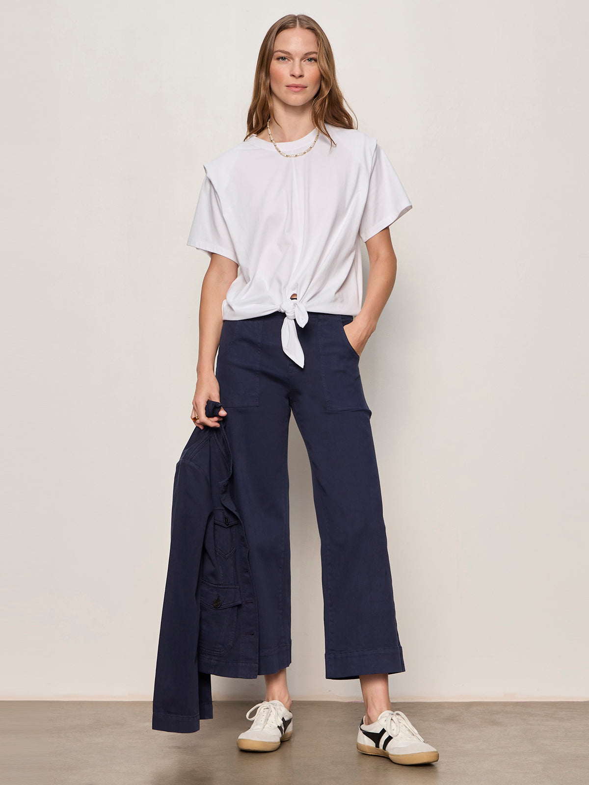 Sanctuary Insider Crop Pant in Navy Blazer