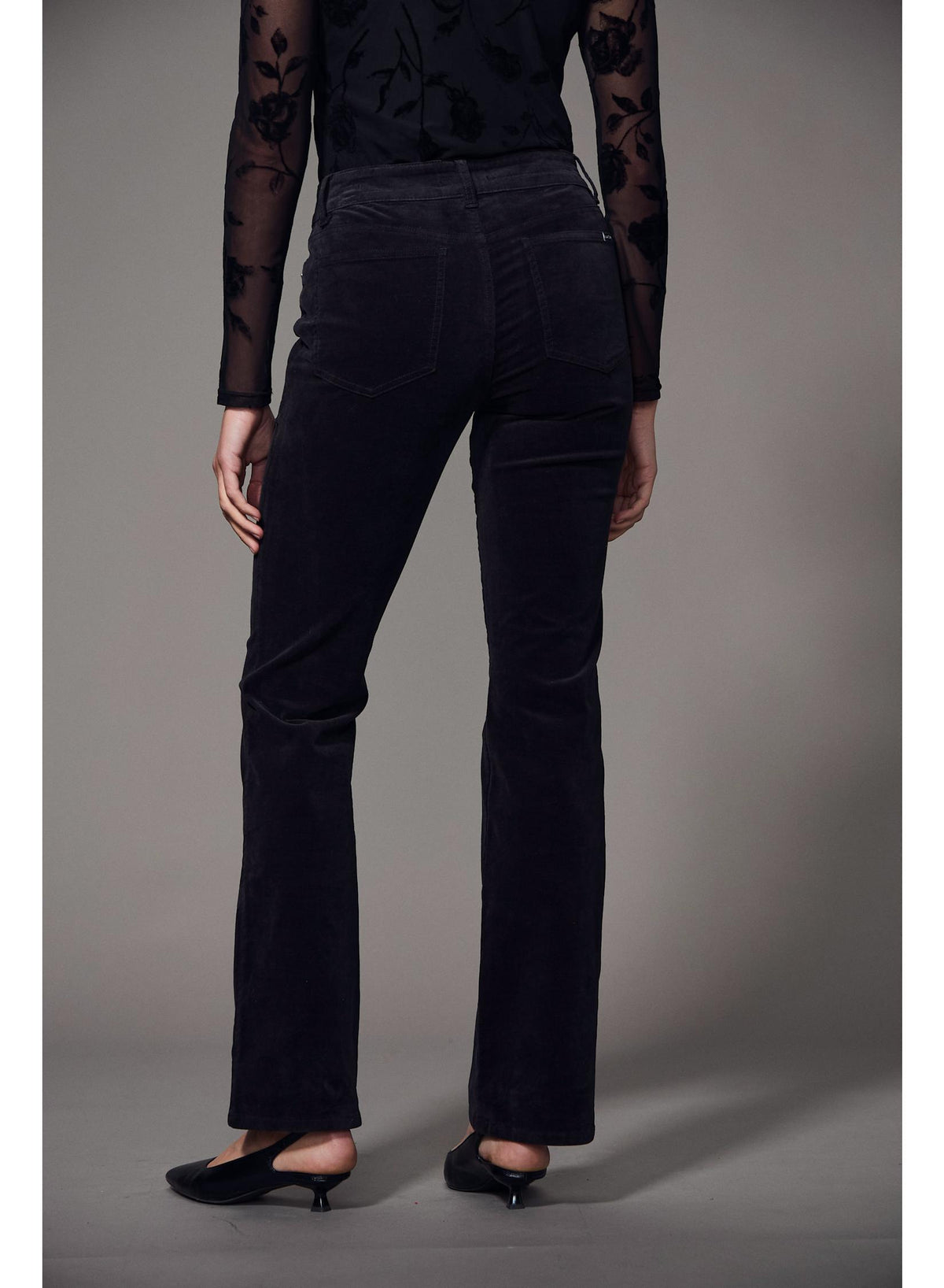 Sanctuary Play Date Velveteen Bootcut in Black