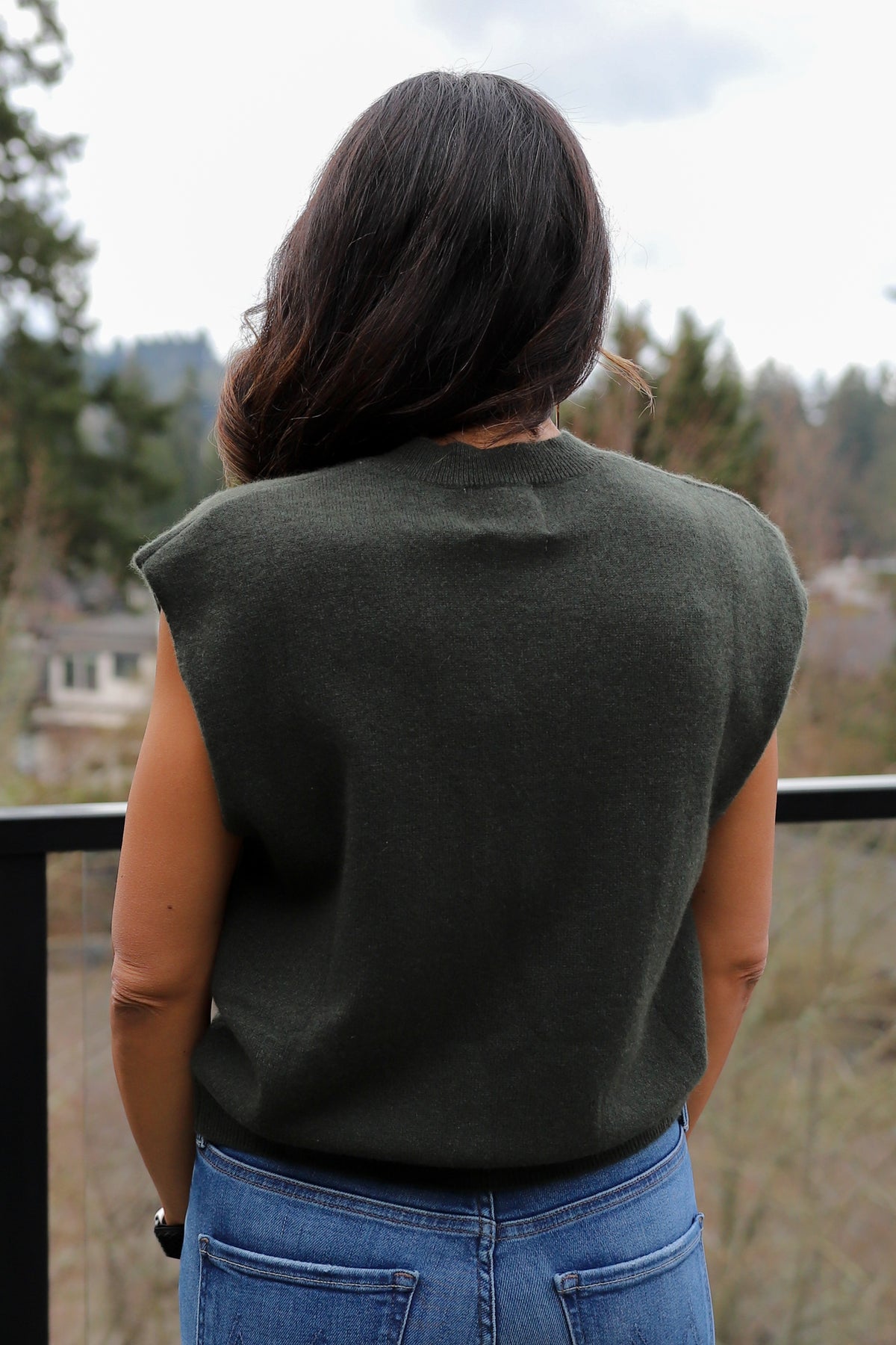 Colorush (C-RUSH) Lucca Crew Tank in Khaki