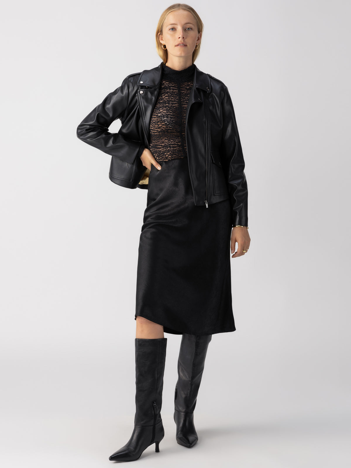 Sanctuary Everyday Maxi Skirt in Black