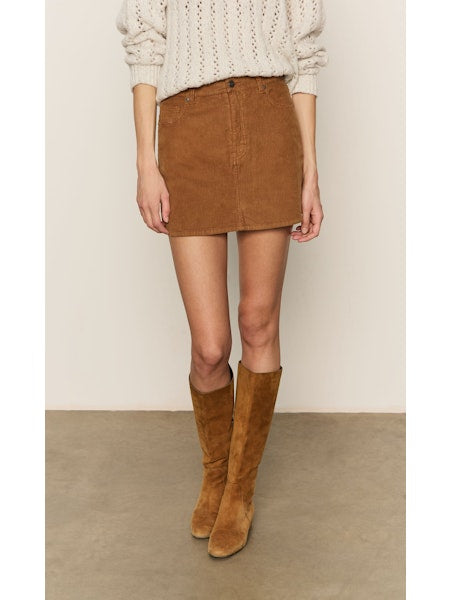 Sanctuary Briar Corduroy Mini Skirt Bronze