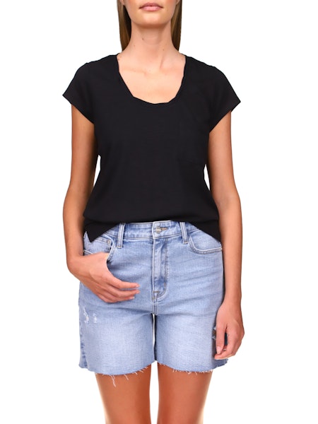 Sanctuary Traveler Twist Sleeve Tee