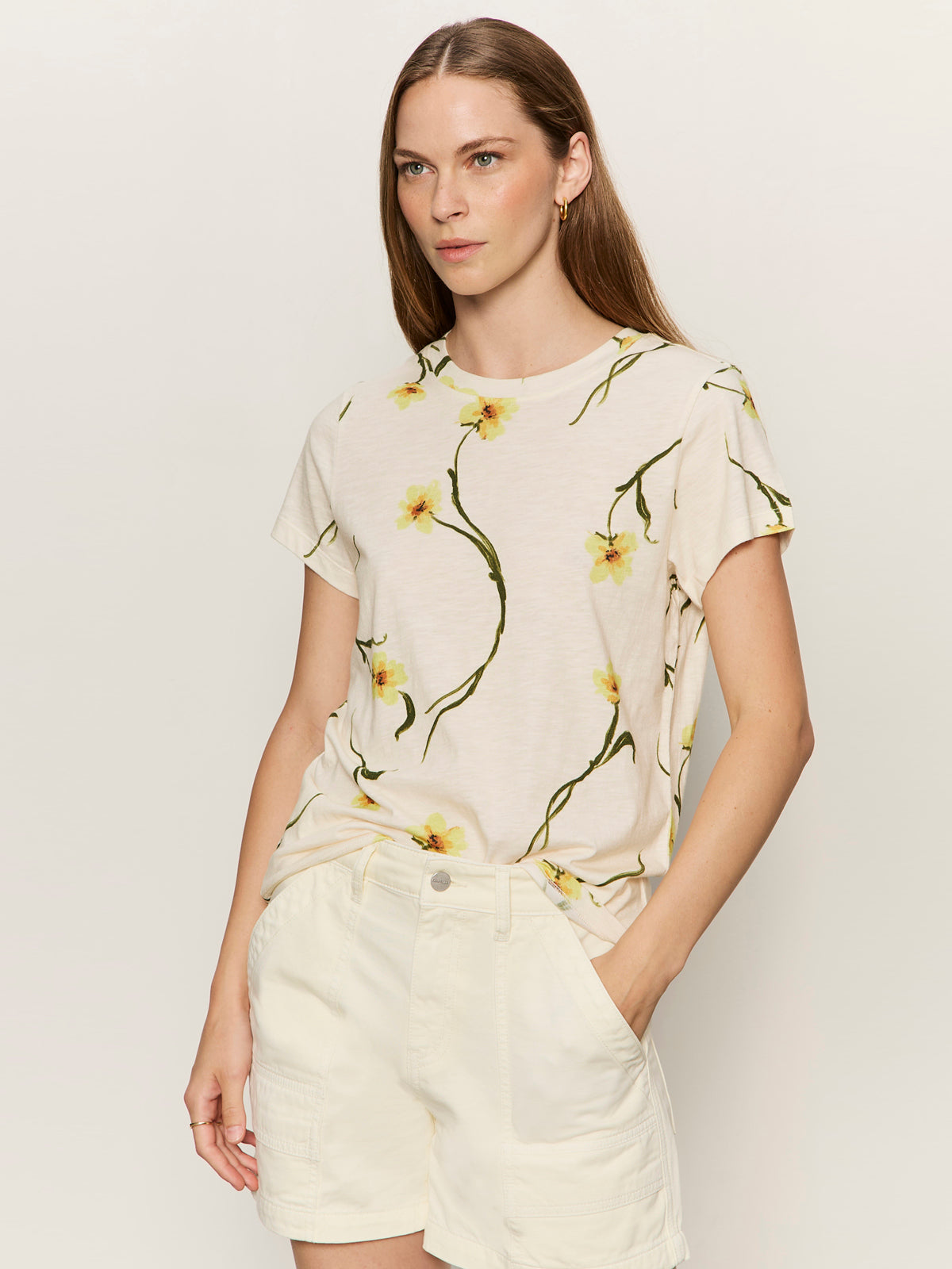 Sanctuary The Perfect Tee in Lemon Meadow