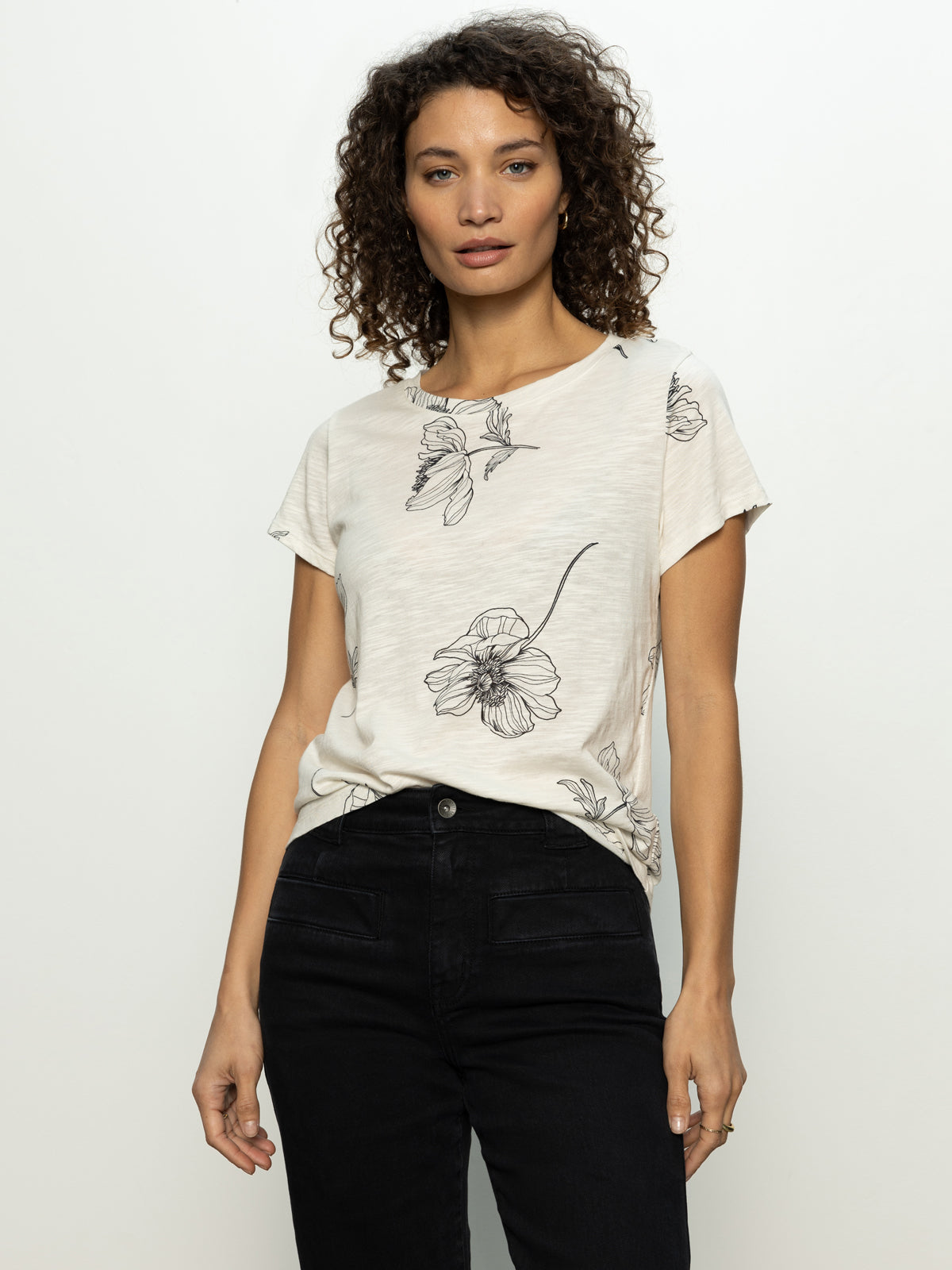 Sanctuary The Perfect Tee in Sketched Botanic