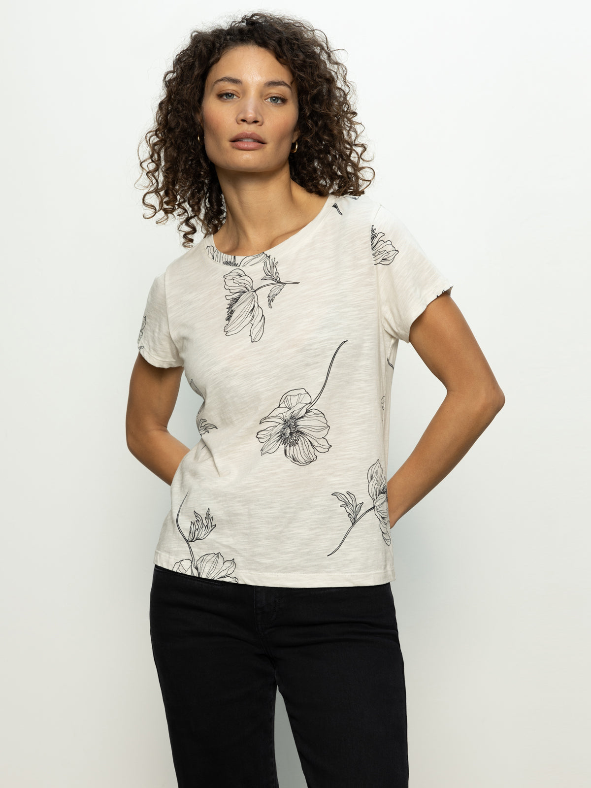 Sanctuary The Perfect Tee in Sketched Botanic