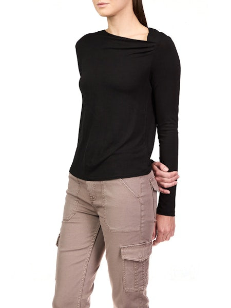 Sanctuary Asymmetrical Neck Top