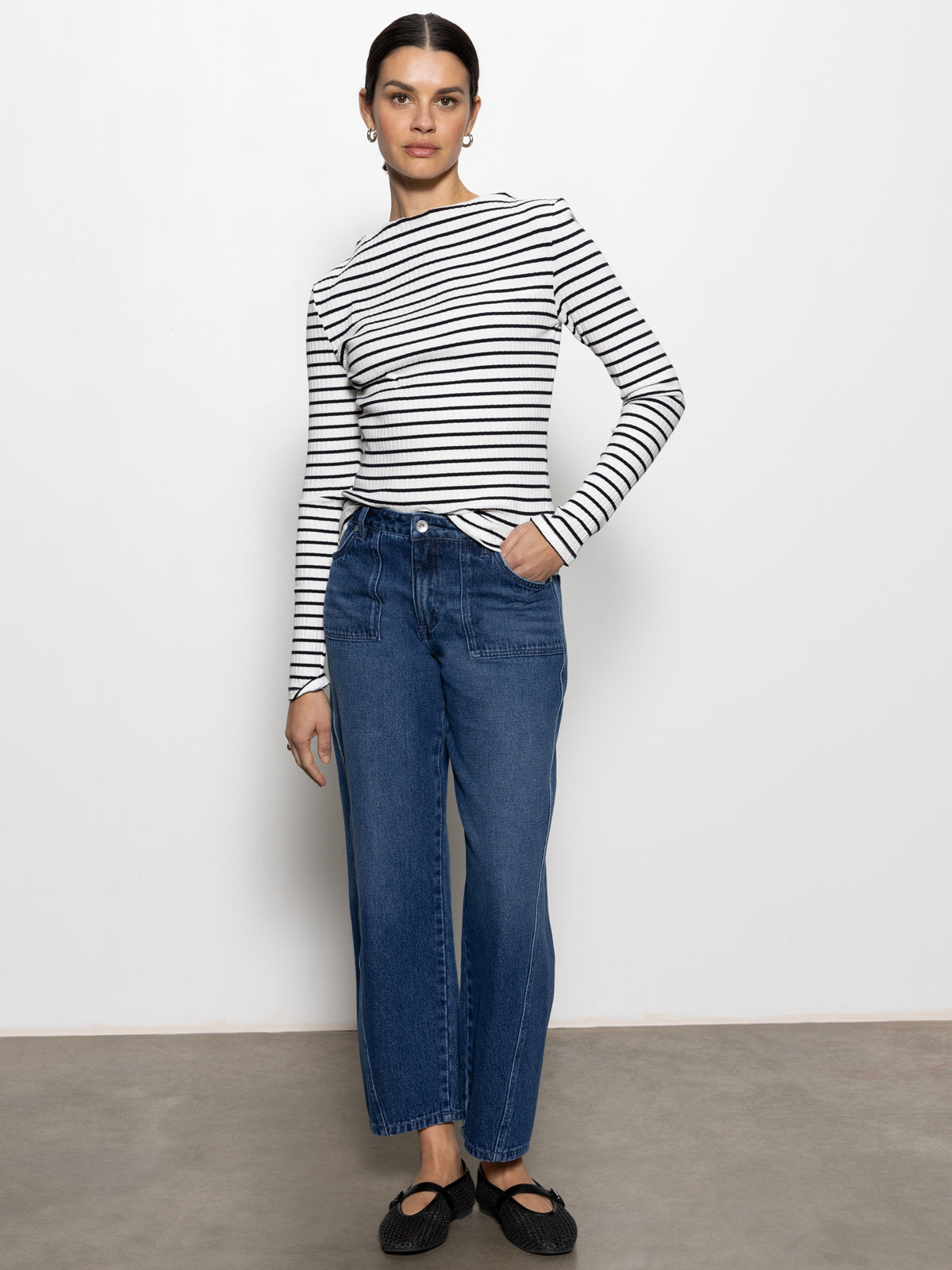 Sanctuary L/S Boatneck T-Shirt