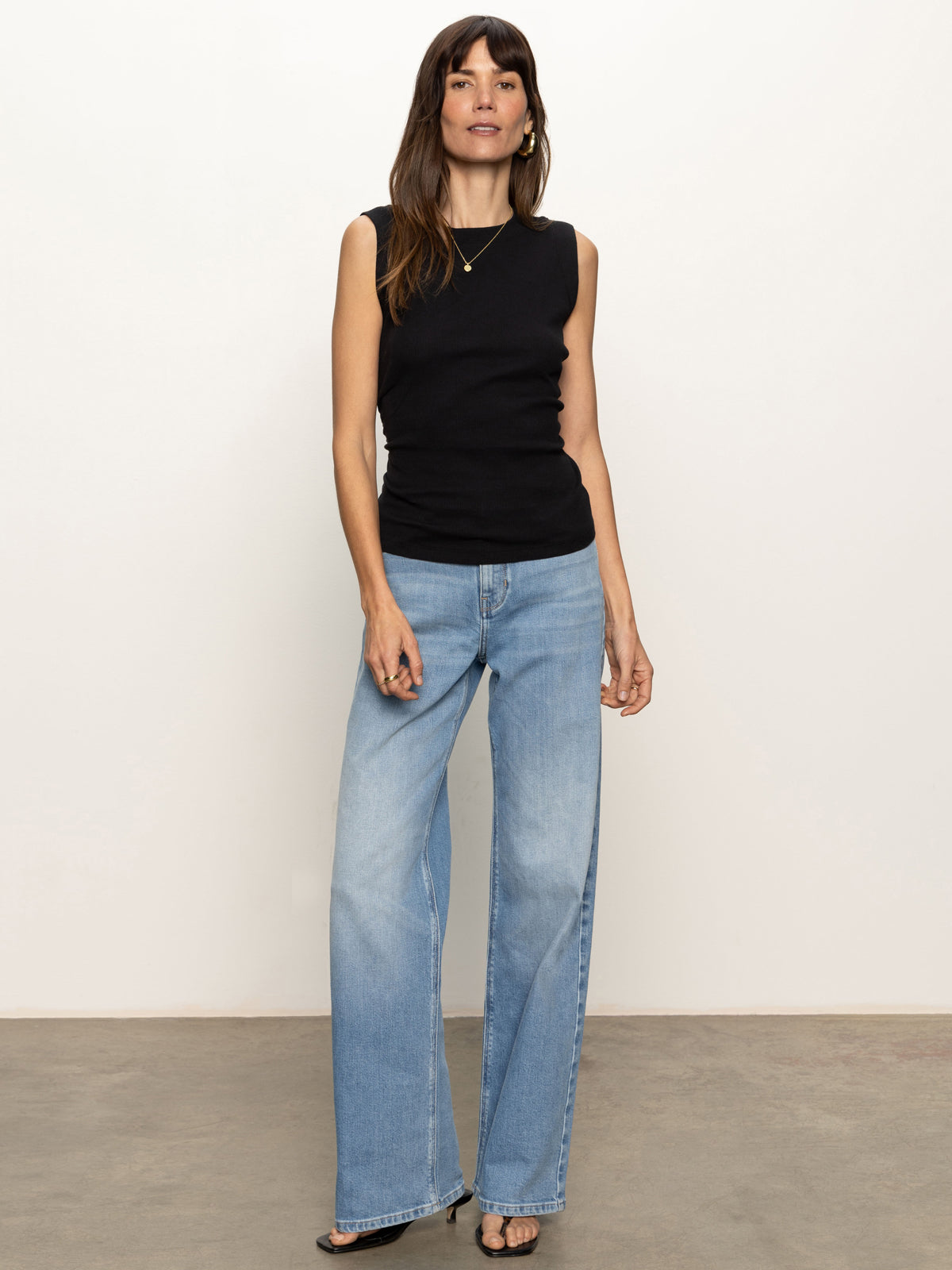 Sanctuary Ribbed Ruched Tank