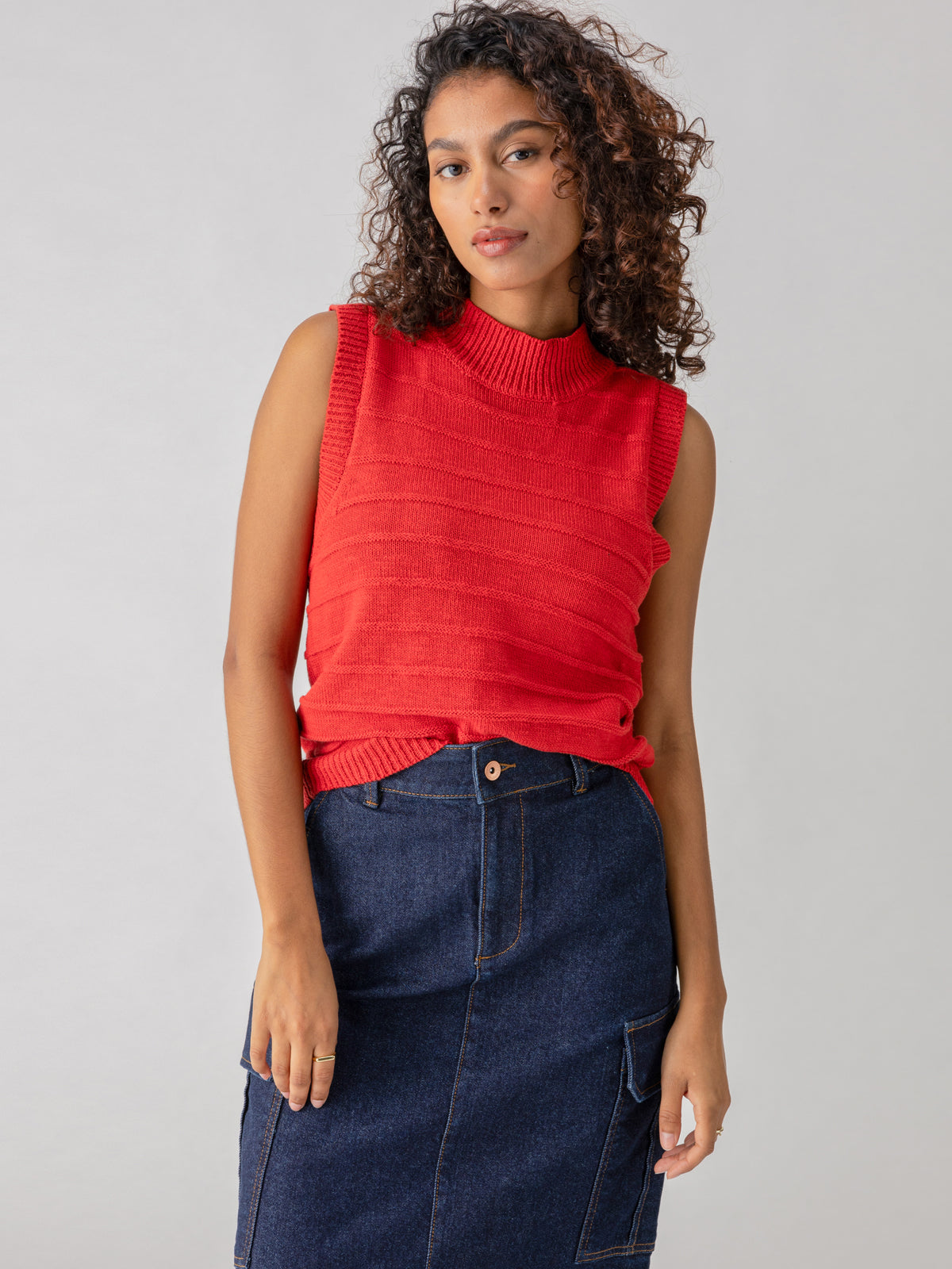 Sanctuary Life is Easy Shell Top Cherry Red