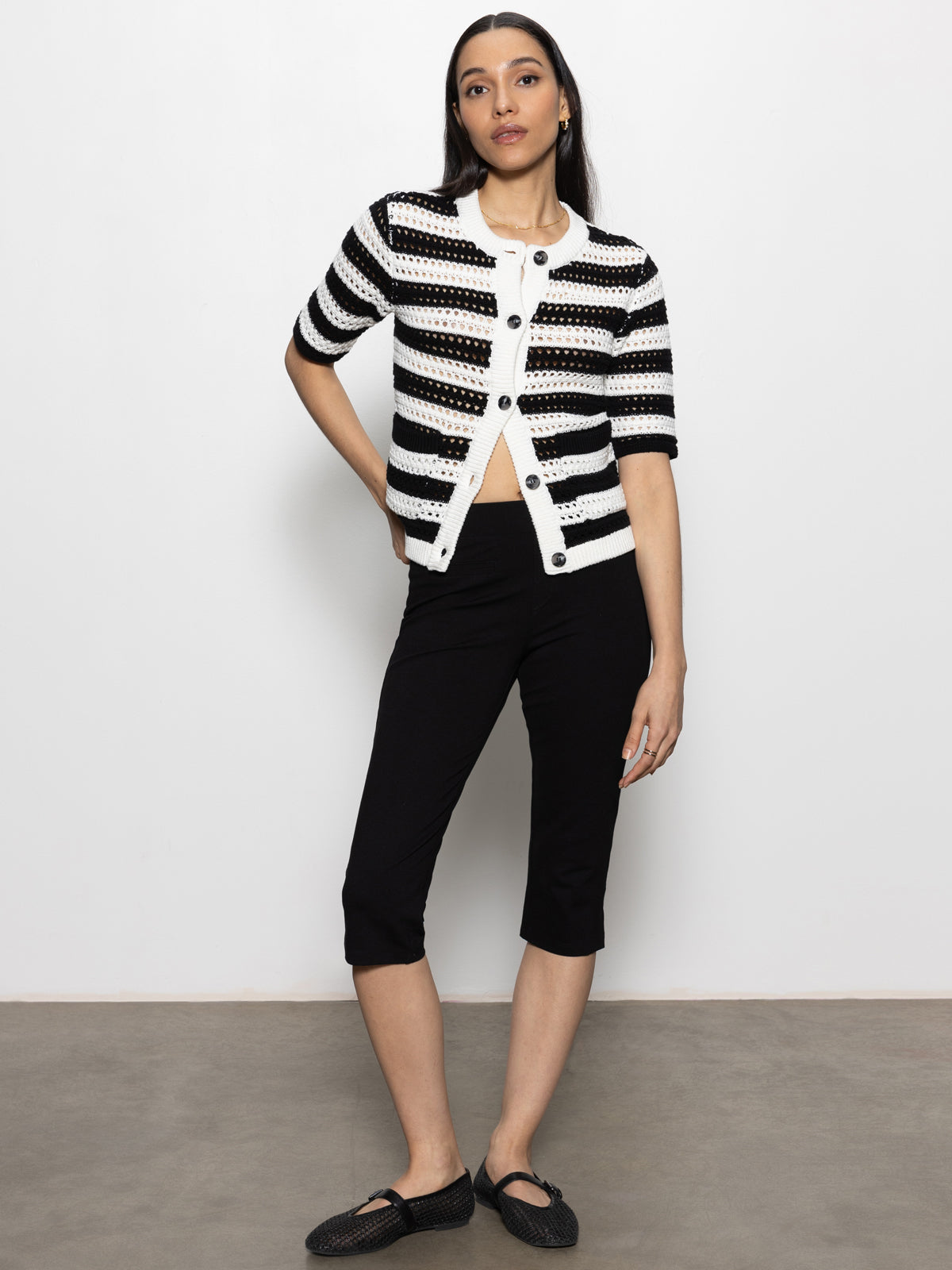 Sanctuary Open Knit Sweater Jacket