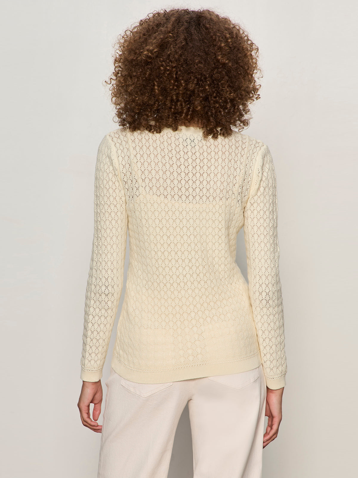 Sanctuary Everyday Pointelle Cardigan Collagen