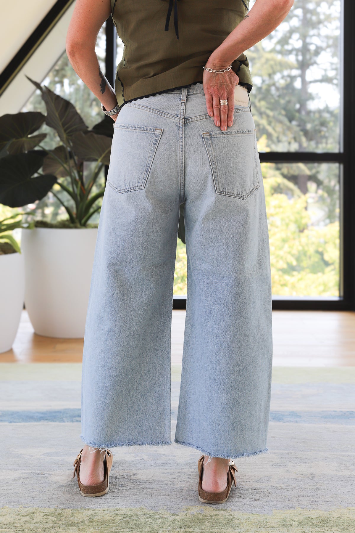 Citizens of Humanity Ayla Raw Hem Crop in Freshwater