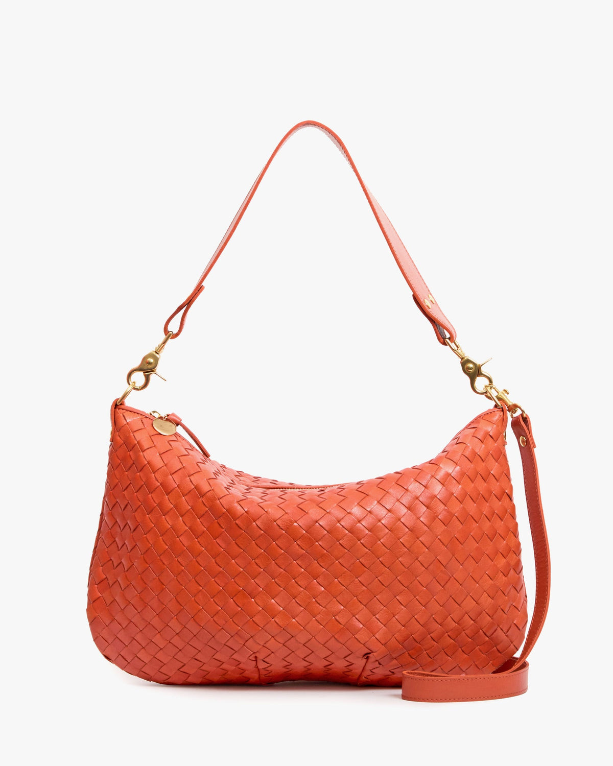 Clare V. Moyen Messenger - Medium Woven Diagonal - Saltillo