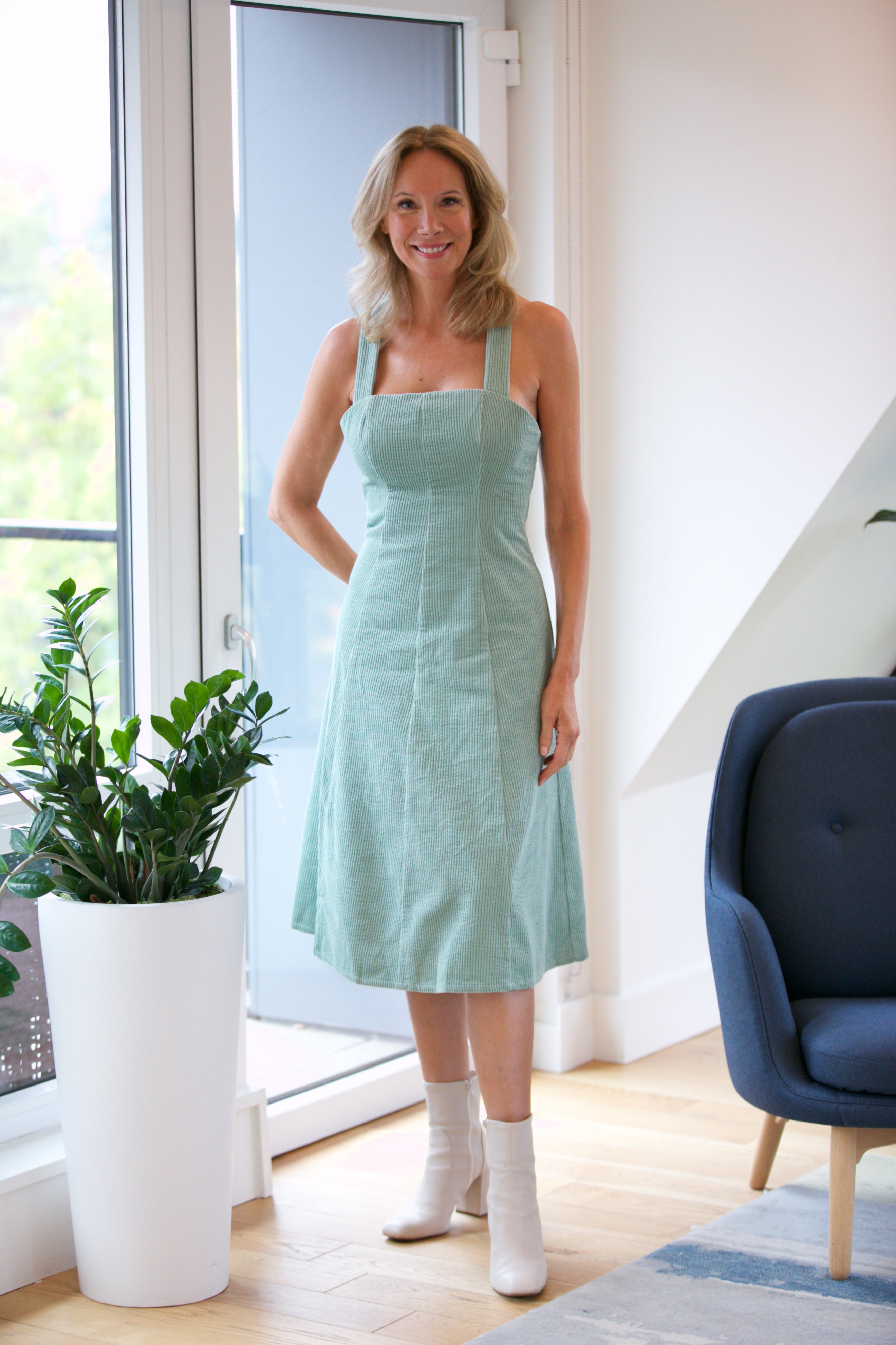 chinese dress ladies THE LAINEY DRESS-GINGHAM – CLC by Corey Lynn Calter main image 1