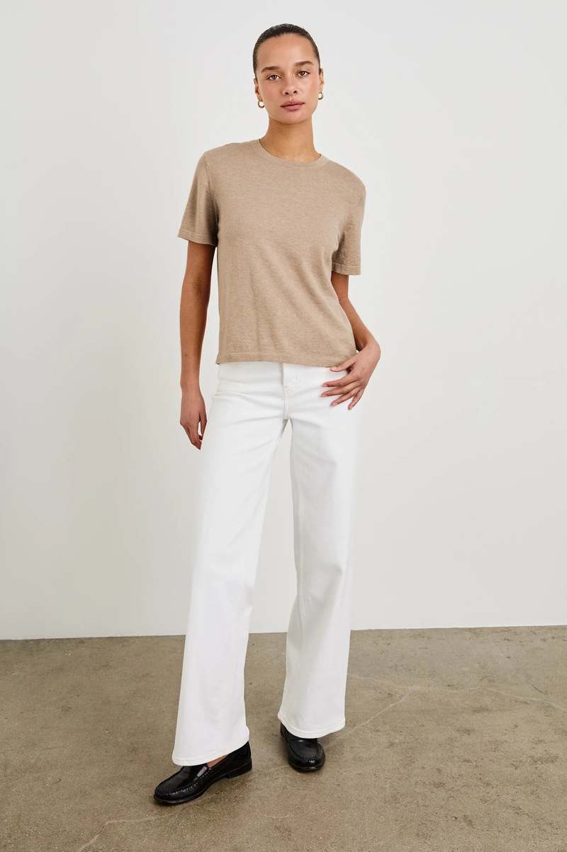 Rails Cotton Cashmere T-Shirt Heather Oat