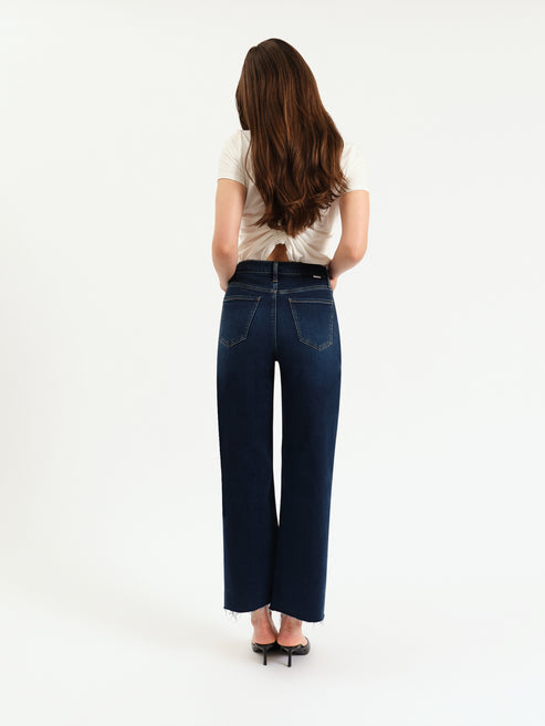 Daze Denim Pleaser High Rise Wide Ankle in Magic Hour