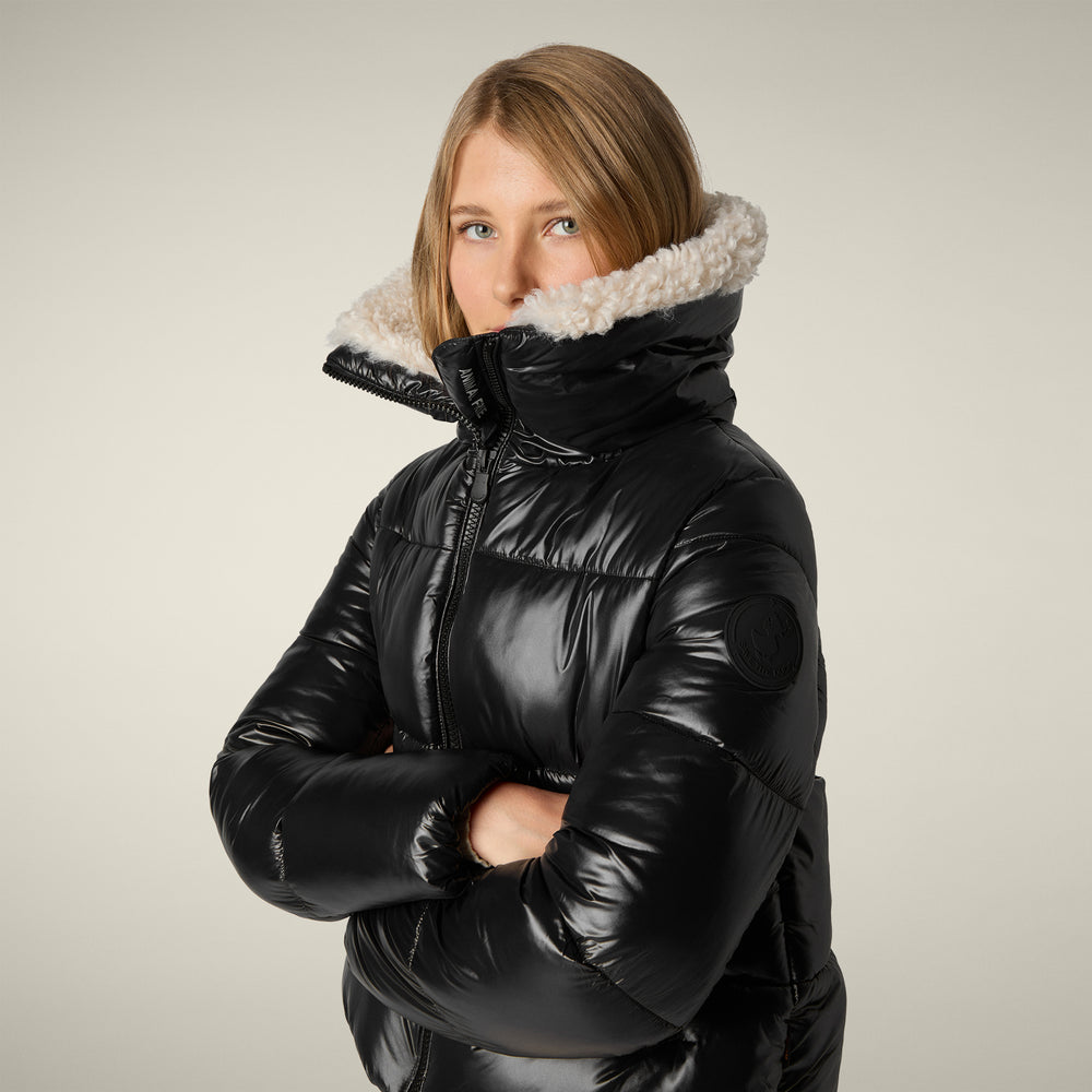 Save The Duck Moma Puffer Coat in Black