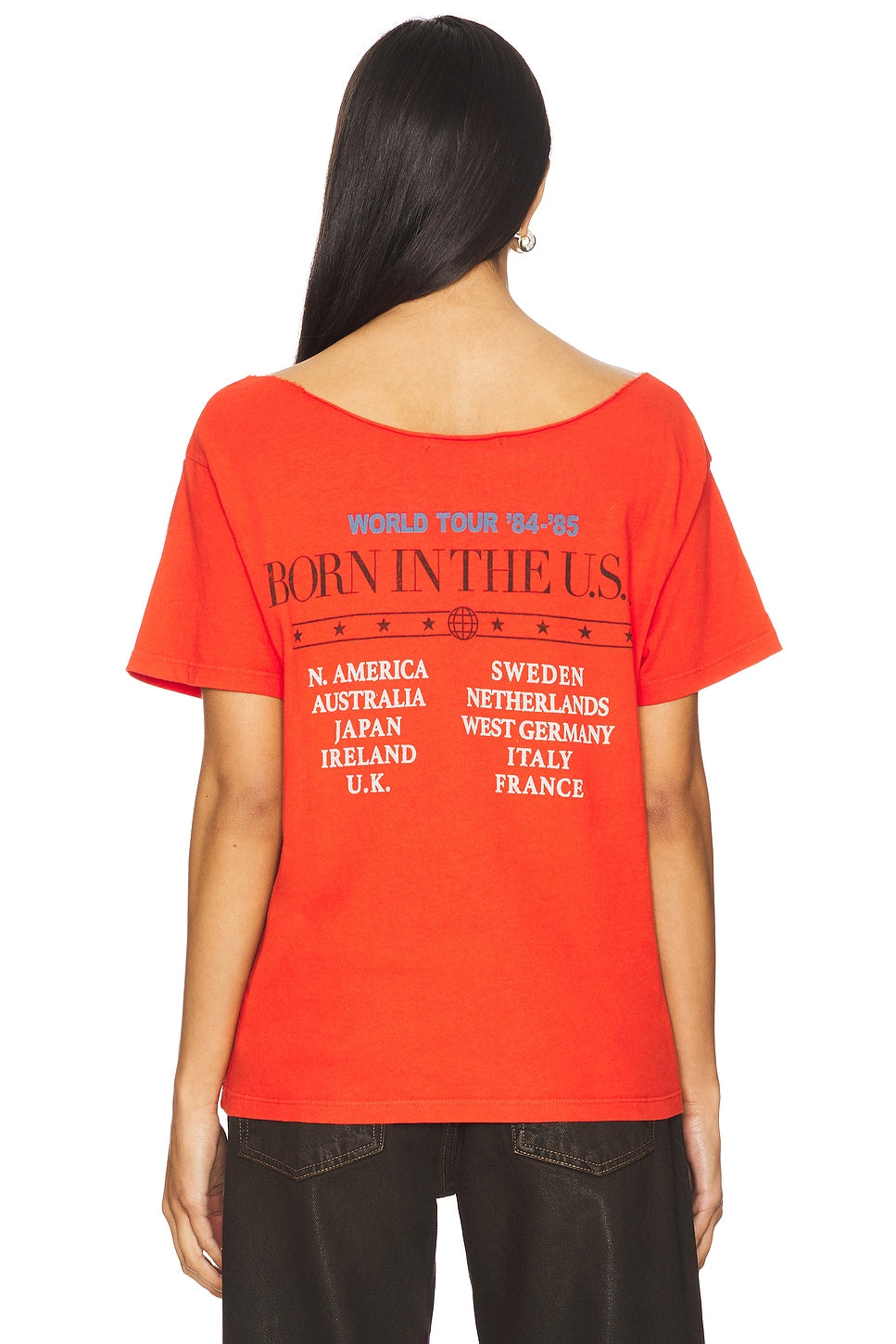DAYDREAMER Bruce Springsteen Born In The USA Off The Shoulder Tee