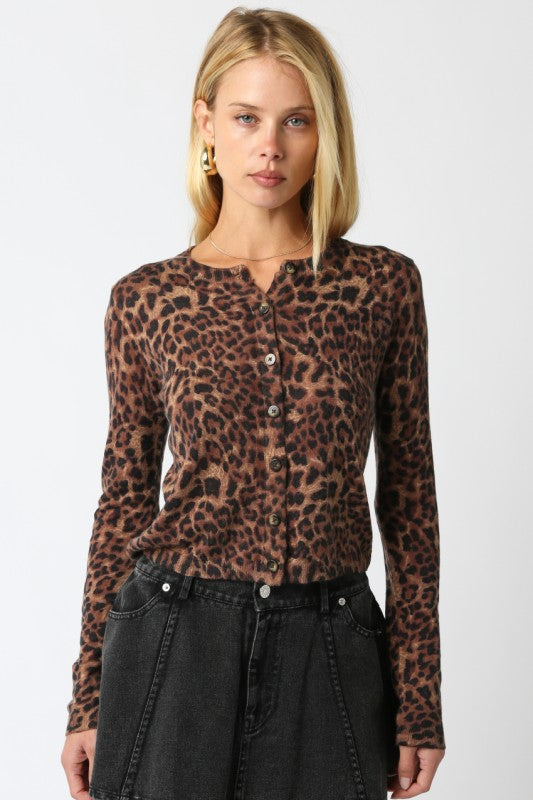 DEON Essential Leopard Cardigan