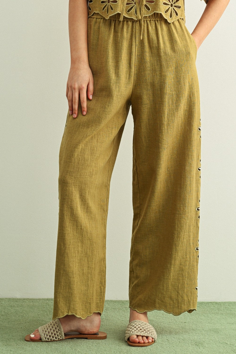 DEON Scalloped Easy Pants